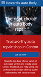 Mobile Screenshot of howardsautobody.net